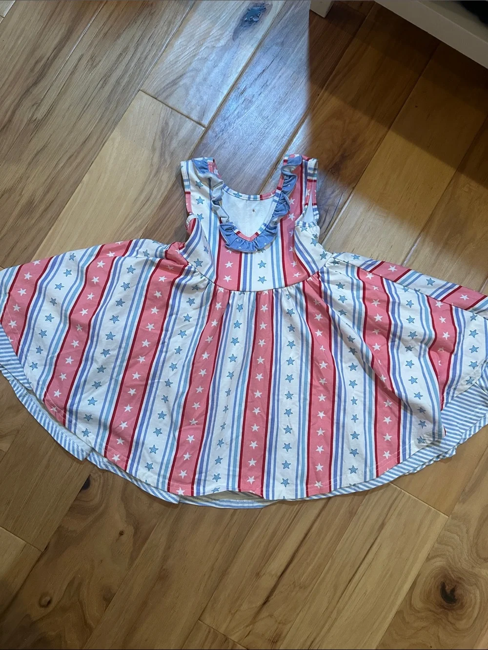 SweetHoney Stars & Stripes Girls' Dress
